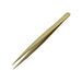 ANEX Precision Tweezers Brass Non-magnetic Straight 140mmx9mm Gold No.222 NEW_1