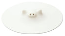 Marna Pig Drop Lid White Large 21.5cm Silicone White Microwave Safe K-900 NEW_1