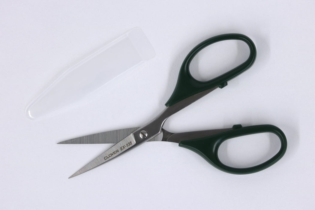 Clover patchwork scissors EX-135 13.5cm Stainless Steel Blade Resin Handle NEW_2