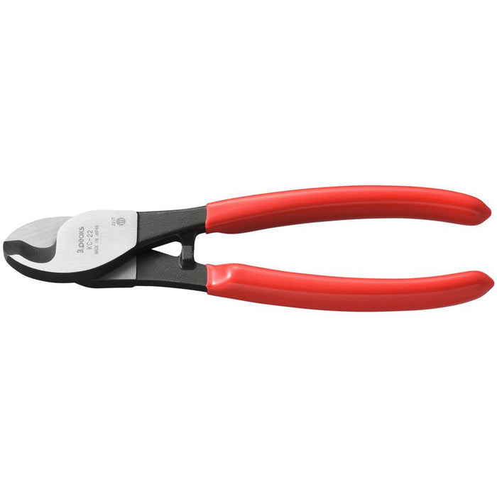 Three PEAKS CABLE CUTTER 161mm KC-22 Red Vinyl Handle for IV wire Cutting NEW_1