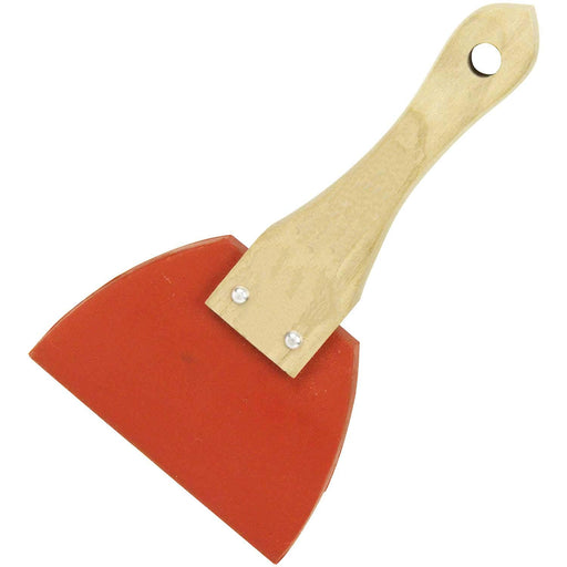 SK11 Small Rubber Spatula No.22 Red Natural Wood Putty Coating Film Covering NEW_1