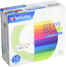 Verbatim 10 Blank CD-RW 700MB Color Mix x1-4 CDRW Data w/case SW80QM10V1 NEW_1