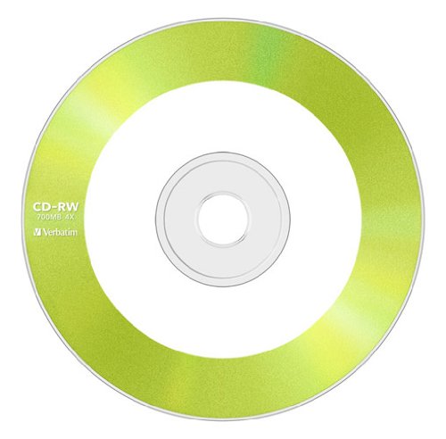 Verbatim 10 Blank CD-RW 700MB Color Mix x1-4 CDRW Data w/case SW80QM10V1 NEW_3