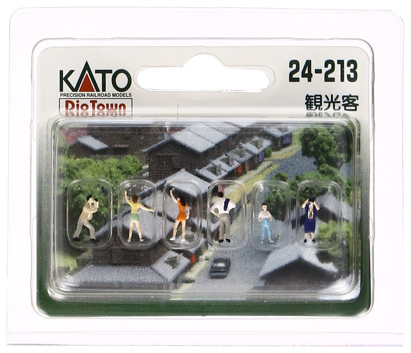 KATO N gauge Tourists 6 people 24-213 Model Railroad Diorama Supplies Figure NEW_1