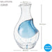 Toyo Sasaki Glass Cold Sake Carafe Blue 300ml Made in Japan Katakuchi 61507 NEW_3