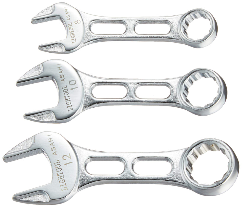 ASAHI ASH Rye tool combination Spanner Petitcon Set 3 pcs LCWUS30 Alloy Steel_2