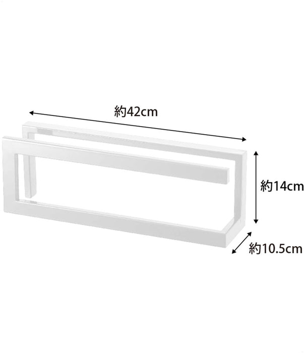 Yamazaki slipper rack line white 6461 W42xD10.5xH14cm Steel Slim Type 750g NEW_2