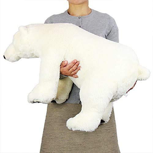COLORATA Polar Bear White Real Animal Family Series Plush Doll Polyester NEW_5