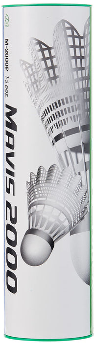 YONEX Mavis 2000 Badminton Shuttlecocks 6PCS 77-Slow-Green M-2000P Nylon NEW_2