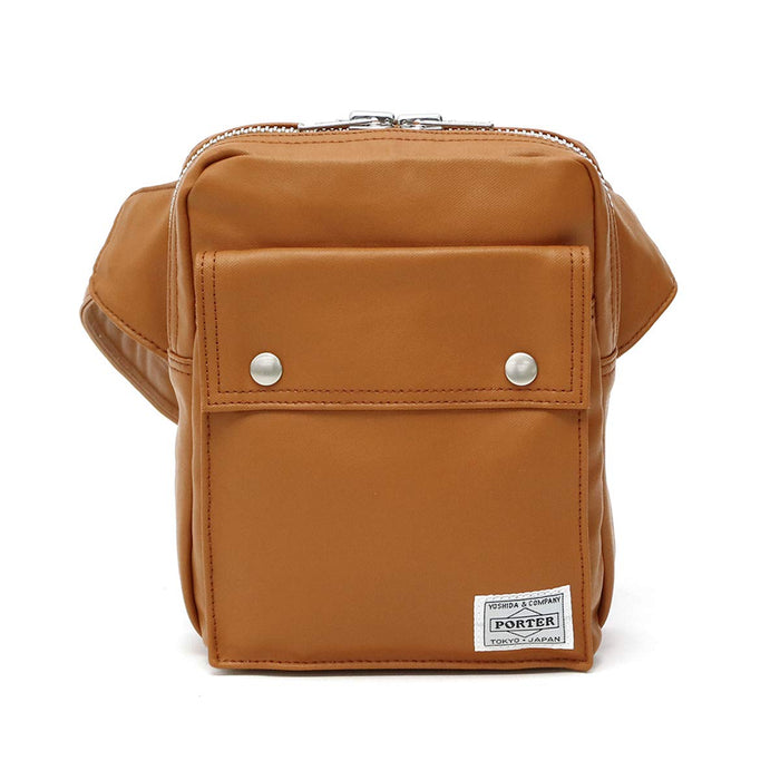 Yoshida Bag PORTER FREE STYLE WAIST BAG 707-07174 Camel W16xH20xD5cm Canvas NEW_1