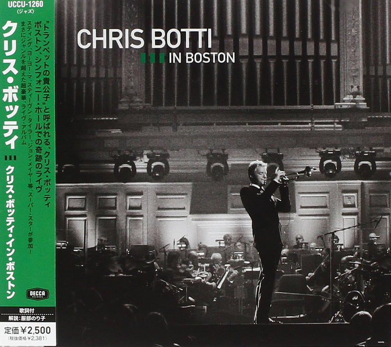 [CD] CHRIS BOTTI IN BOSTON Nomal Edition Live Recording UCCU-1260 Fusion NEW_1