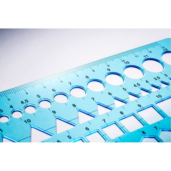 Staedtler 976 04 Drafting Mechanical Ruler Round Triangle Square Template Small_5