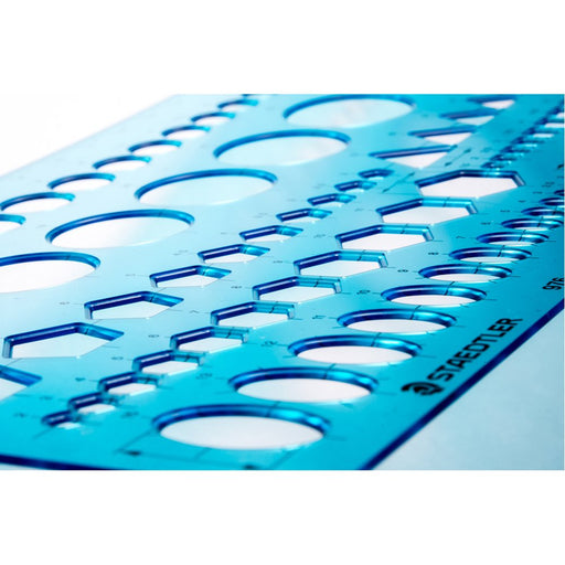 Staedtler 976 20 Drafting Mechanical Ruler Round Triangle Square Template NEW_2