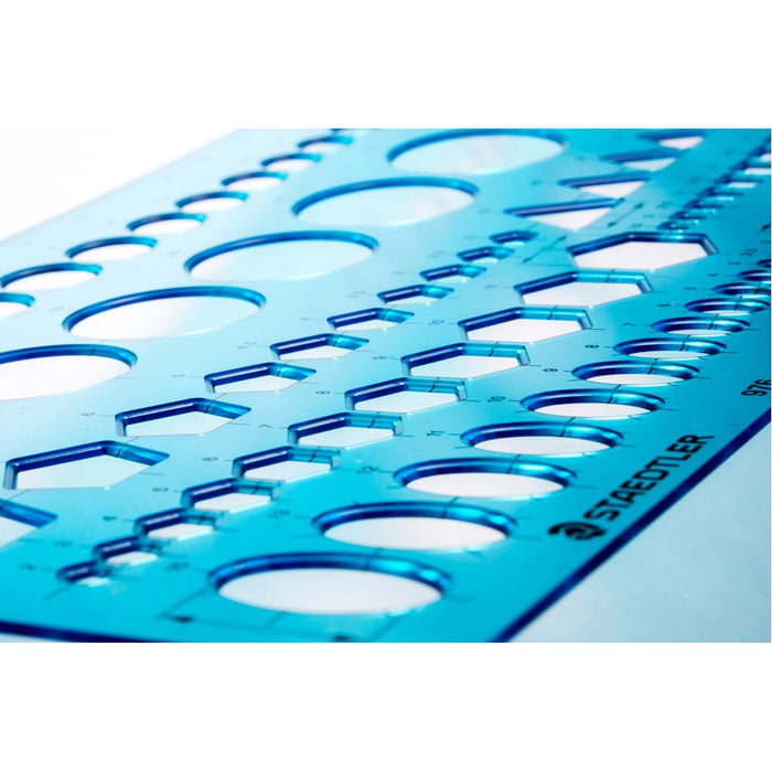 Staedtler 976 20 Drafting Mechanical Ruler Round Triangle Square Template NEW_2