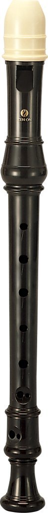 Zen-On ABS Resin Soprano Recorder Baroque type SB Black/Ivory 3-pieces Joint NEW_1