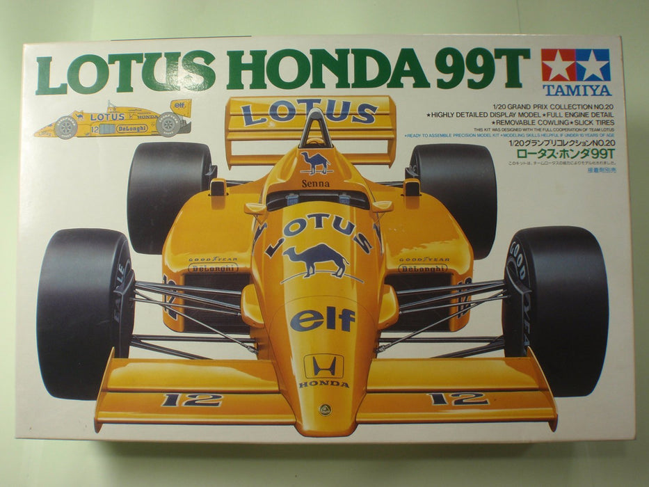 TAMIYA 20020 1/20 Scale Grand Prix Collection No.20 LOTUS HONDA 99T Model Kit_2