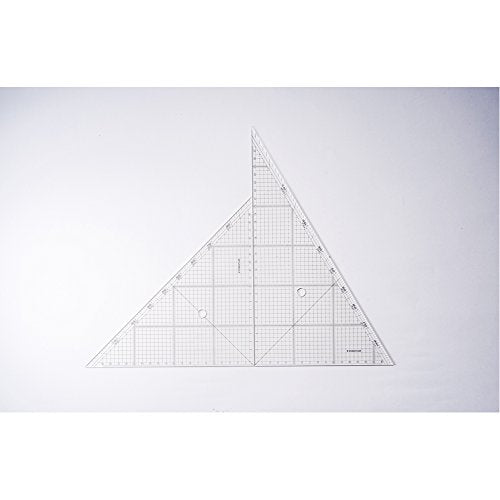 STAEDTLER 966 30 layout grid triangle 30cm for Layout Resin Clear 5mm Grid NEW_2