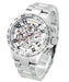 John Harrison Watch JH-003SW Men's Silver Stainless Steel Band Case Skeleton NEW_1