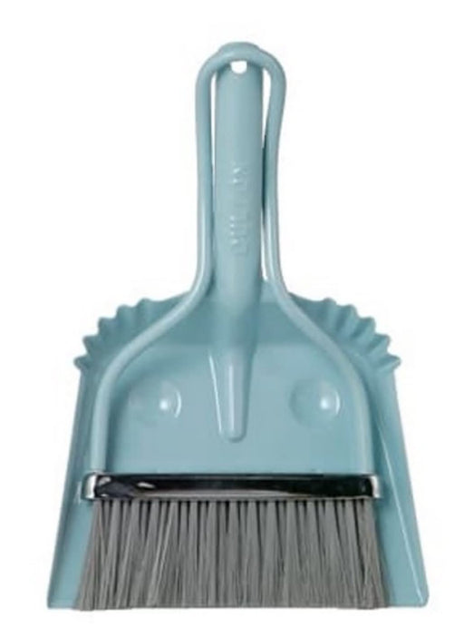 DULTON baby smiley Sax Blue 100-173 Steel, Nylon Broom and dustpan set 210mm NEW_1