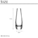 LSA LIVINGTALK COLLECTION Flower Vase Clear H17cm FLOWER G612-17-301 Soda glass_2