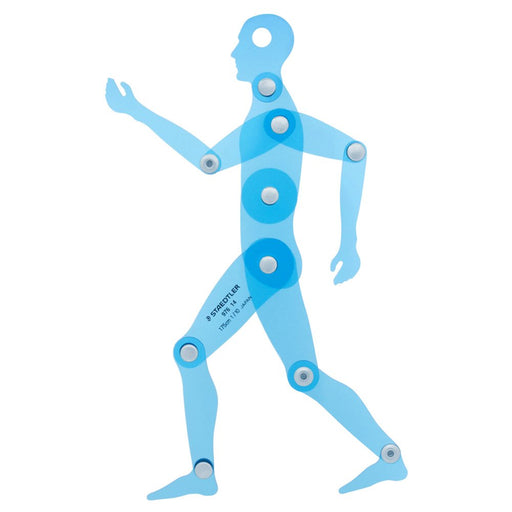 Staedtler 97614 Drafting Mechanical Ruler Humanoid Person Template Made in Japan_1