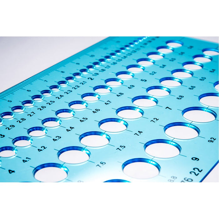 Staedtler 976 22 Regulator Drafting Mechanical Ruler Small Round Template NEW_2