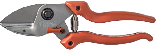LOWE Lion Pruning Shears Strong Type Anvil 6104 Straight Edge Blade with Stopper_1