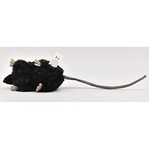 HANSA Plush Doll Black Rat Toy W5xH6xD12cm ‎190444 Real Animal Design Plush Doll_6