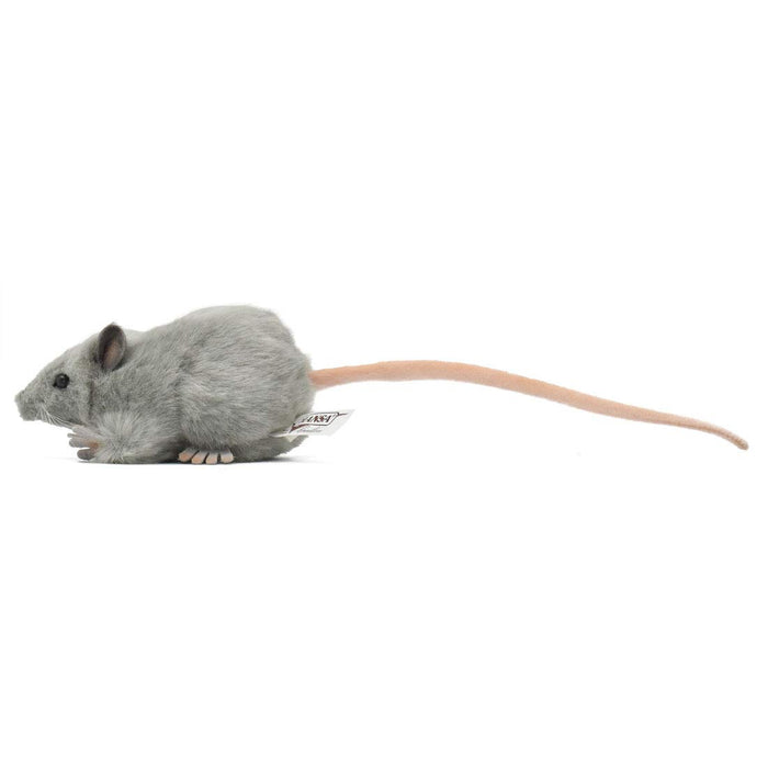 Hansa Gray Rat Plush Doll No.5579 12cm Real Design Animal Plush Doll ‎190445 NEW_2
