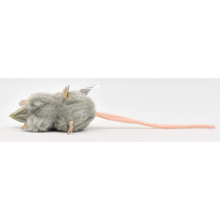 Hansa Gray Rat Plush Doll No.5579 12cm Real Design Animal Plush Doll ‎190445 NEW_6