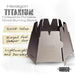 Vargo Titanium Hexagon Wood Stove T-415 D76 (top) x D127 (bottom) x H101mm NEW_2