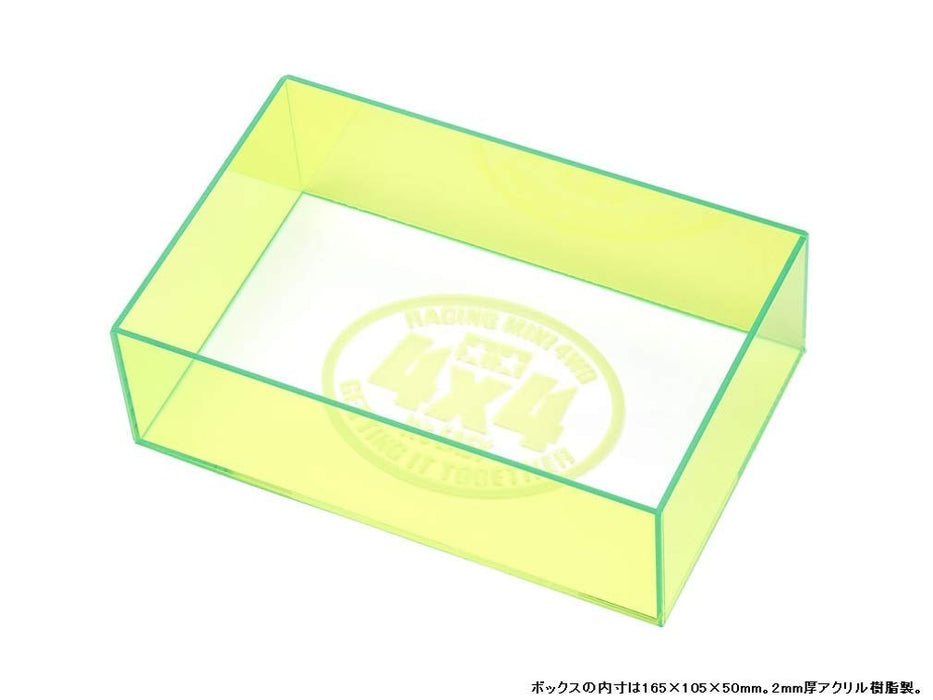 Tamiya Mini 4WD Special Edition Check Box Neon Green 95548 165x105x50mm NEW_2