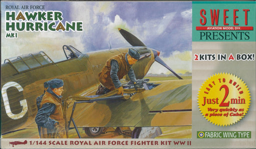 Sweet 1/144 Hawker hurricane fabric wing Mk I Set of 2 kits Model Kit 14102 NEW_1