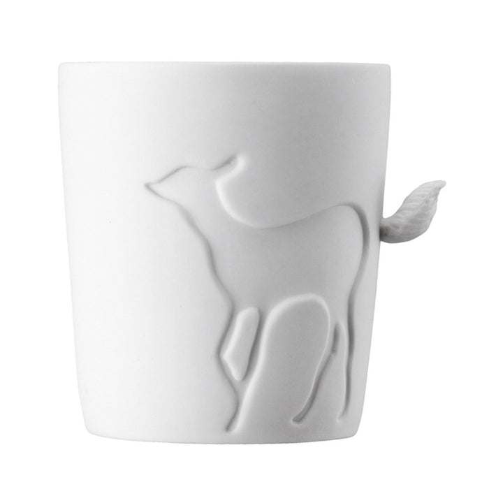KINTO Mugtail Fawn Mug Microwave Safe ‎Porcelain 150ml 83xH94xW100mm White NEW_1