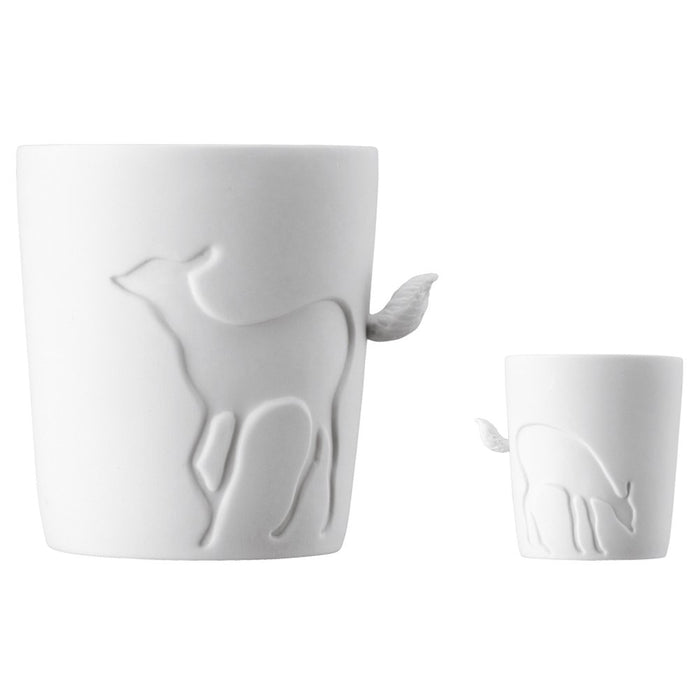 KINTO Mugtail Fawn Mug Microwave Safe ‎Porcelain 150ml 83xH94xW100mm White NEW_2