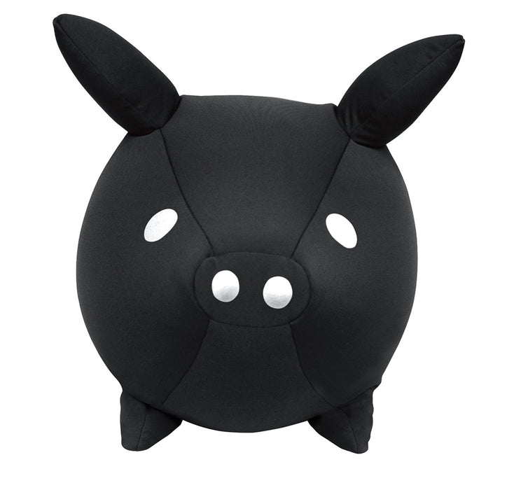 MOGU Cushion Mogutchi Pig Black Plush Doll Animal W30xD50xH27cm Polyurethane NEW_2