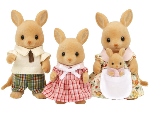 EPOCH Sylvanian Families kangaroo family Doll FS-03 Father, Mother, Girl, Baby_1