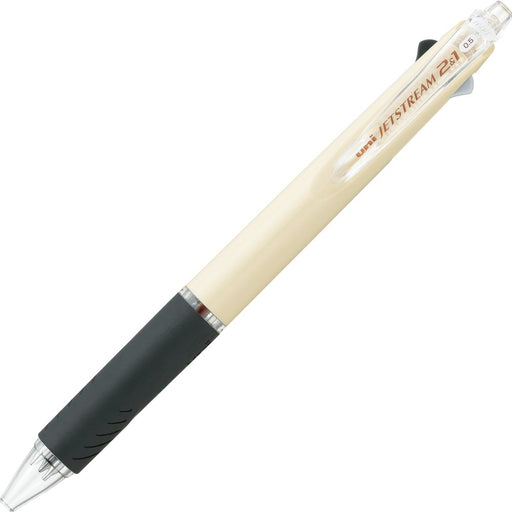 uni JETSTREAM 2&1 0.5mm Ballpoint+Mechanical Pencil MSXE350005.46 Ivory Body NEW_1