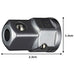 TONE RA3 Ratchet Ring Socket Adapter 9.5mm(3/8") (D1)15mm, (L1)10mm, (L)23mm NEW_5