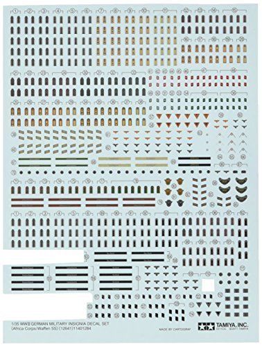 TAMIYA 1/35 WWII German Military Insignia Decal Set NEW from Japan_1