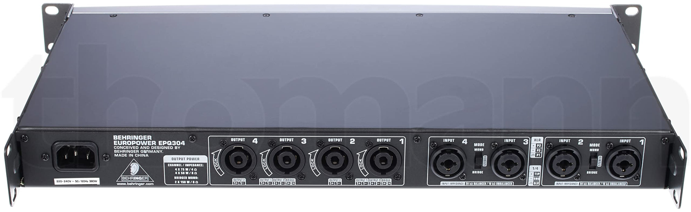 BEHRINGER Power Amplifier Business PA 4ch 75W EUROPOWER ATR EPQ304 Silver NEW_4