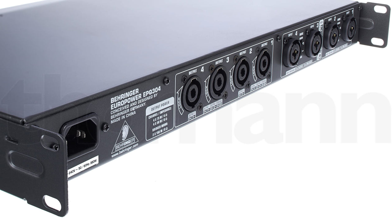 BEHRINGER Power Amplifier Business PA 4ch 75W EUROPOWER ATR EPQ304 Silver NEW_8