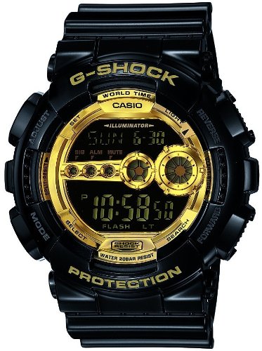 CASIO G-SHOCK GD-100GB-1JF black Shock-Resistant, Full Auto calender NEW_1