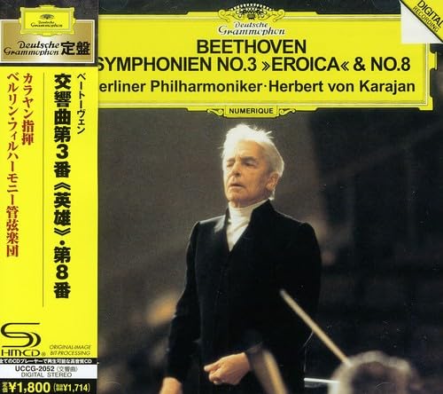 [SHM-CD] Beethoven Symphony No.3 & 8 Berlin Herbert von Karajan UCCG-2052 NEW_1