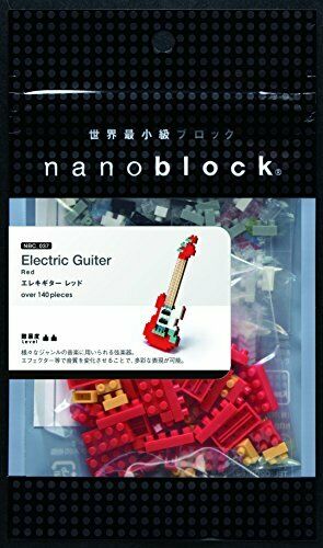 nanoblock Electric Guitar (Red) NBC-171 NEW from Japan_2
