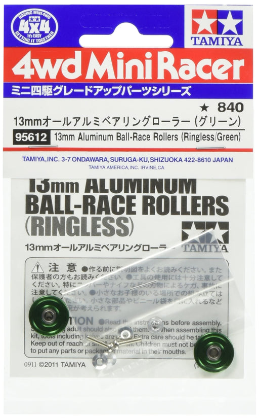 Tamiya Mini 4WD Special 13mm All-Aluminum Bearing Roller Green 95612 Parts NEW_1