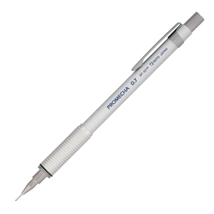 auto mechanical pencil promecha 500P for drafting Brass Silver 0.7mm SP-507P NEW_1
