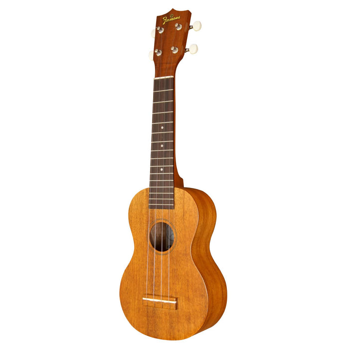 Famous FS-5G Soprano Ukulele Hawaiian koa wood Nylon Strings Made in Japan NEW_1