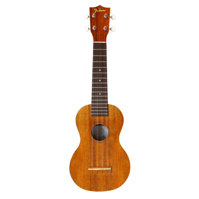 Famous FS-5G Soprano Ukulele Hawaiian koa wood Nylon Strings Made in Japan NEW_2
