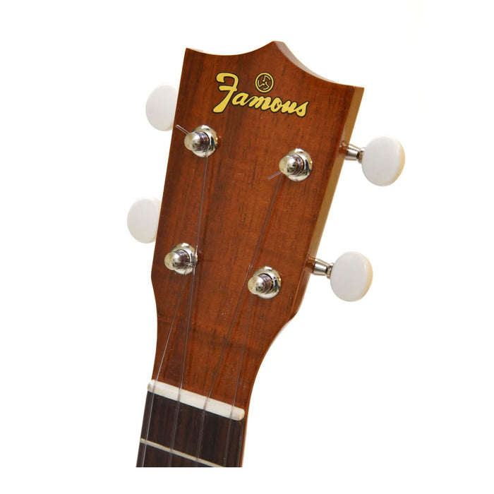 Famous FS-5G Soprano Ukulele Hawaiian koa wood Nylon Strings Made in Japan NEW_4